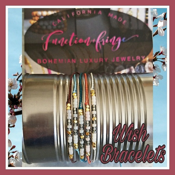 Bohemian, Gold and Seed Bead Wish Bracelet - Picture 1 of 3